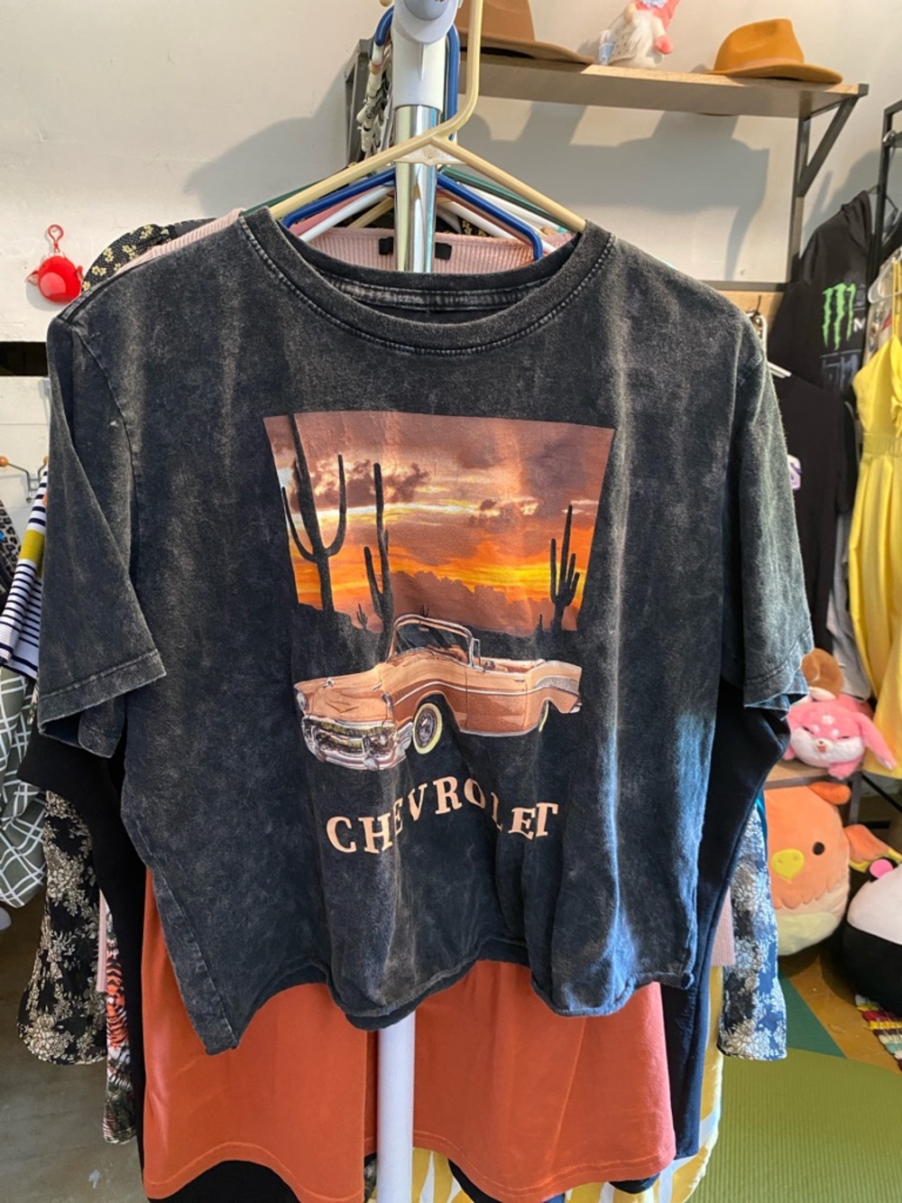 Chevrolet Graphic Crop Top - Desert Sunset Car Tee